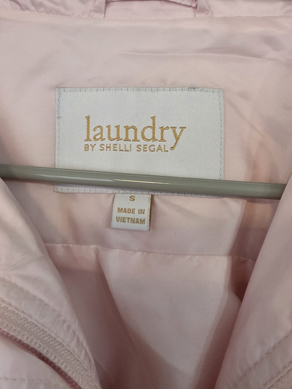 Laundry By Shelli Segal Soft Pink Belted Trench Coat - Picture 3 of 7
